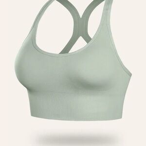Seamless Sage Green Sports Bra